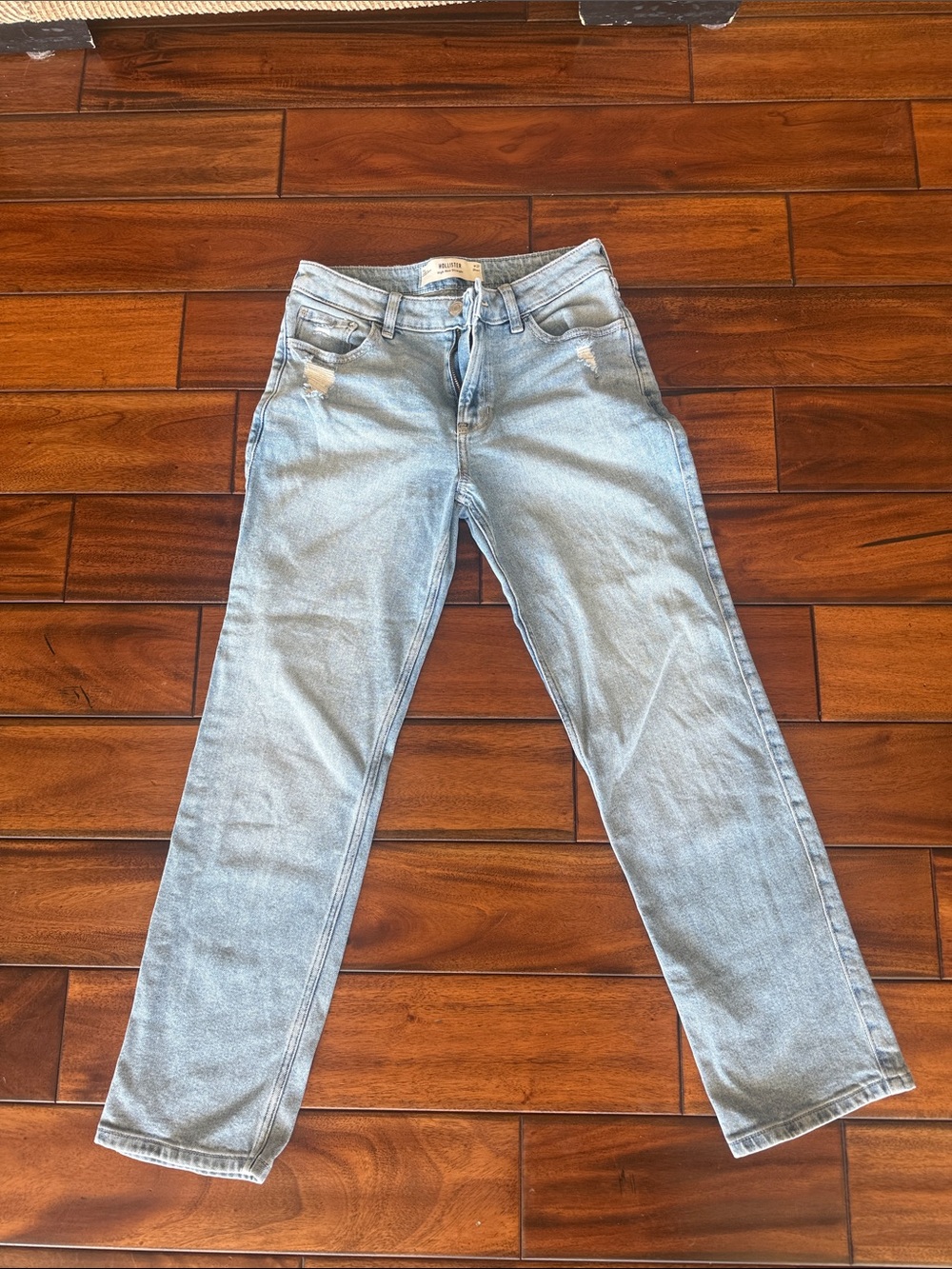 Hollister Light Blue Straight Leg Jeans